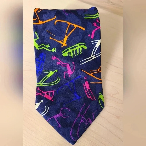 ⛷️Vintage Lillehammer 94  Winter Olympics Tie - Picture 5 of 5